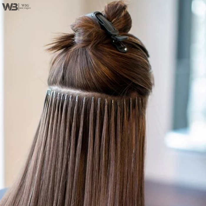 Hair clipping service securing a hair patch naturally