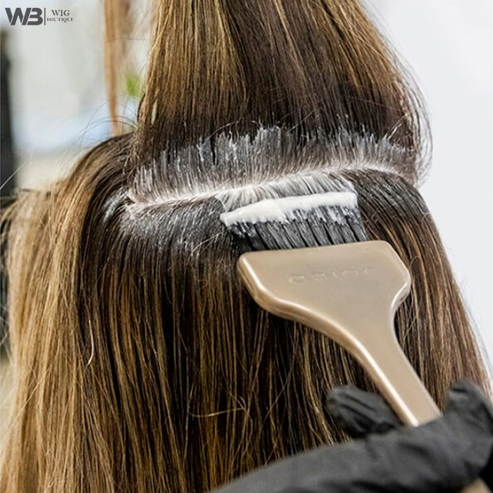 Root touch-up service for wig restoring natural color