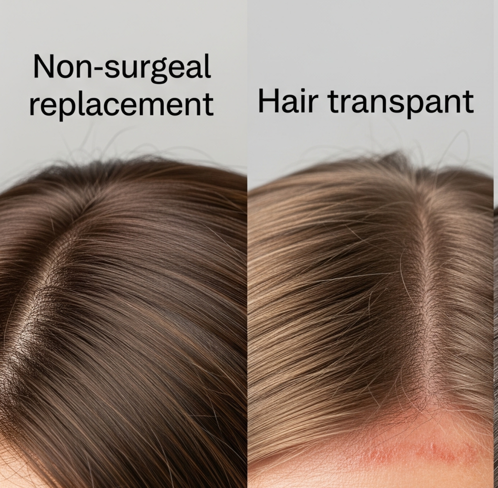 Non-surgical hair replacement Delhi for natural hair loss solutions